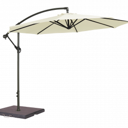 Cantilever parasol 300cm round in ecru