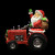 Santa on tractor