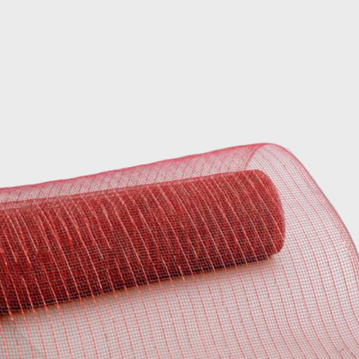 Mesh ribbon burgundy