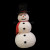 160 led 60 inches snowman warm white