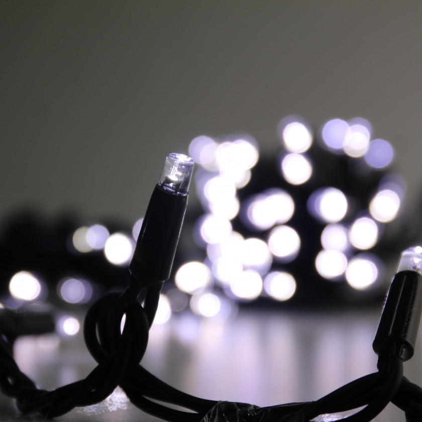 100L Static  Heavy Duty Connectable  String Lights - White