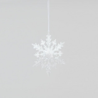 Frosted snowflake decoration acrylic 20cm