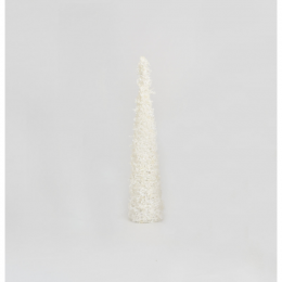 60cm crystal bead conetree white