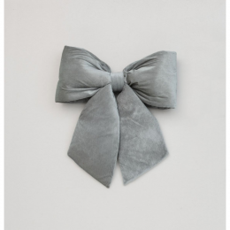 28cm plush bow decoration grey