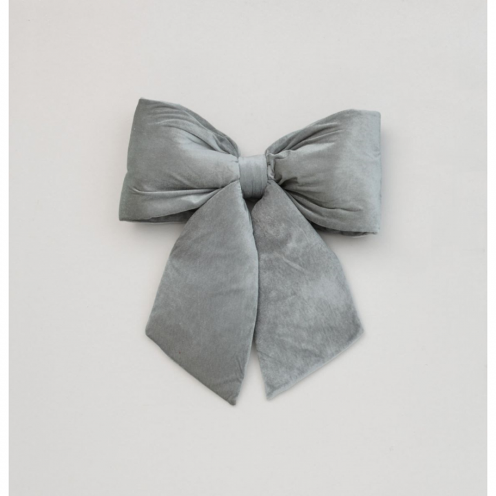 48cm plush bow decoration grey