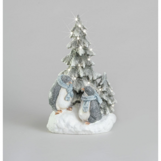Penguin tree led ornament 40cm
