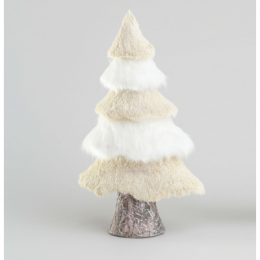 Tree ornament beige white 52cm
