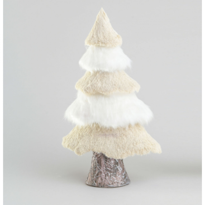 Tree ornament beige white 52cm